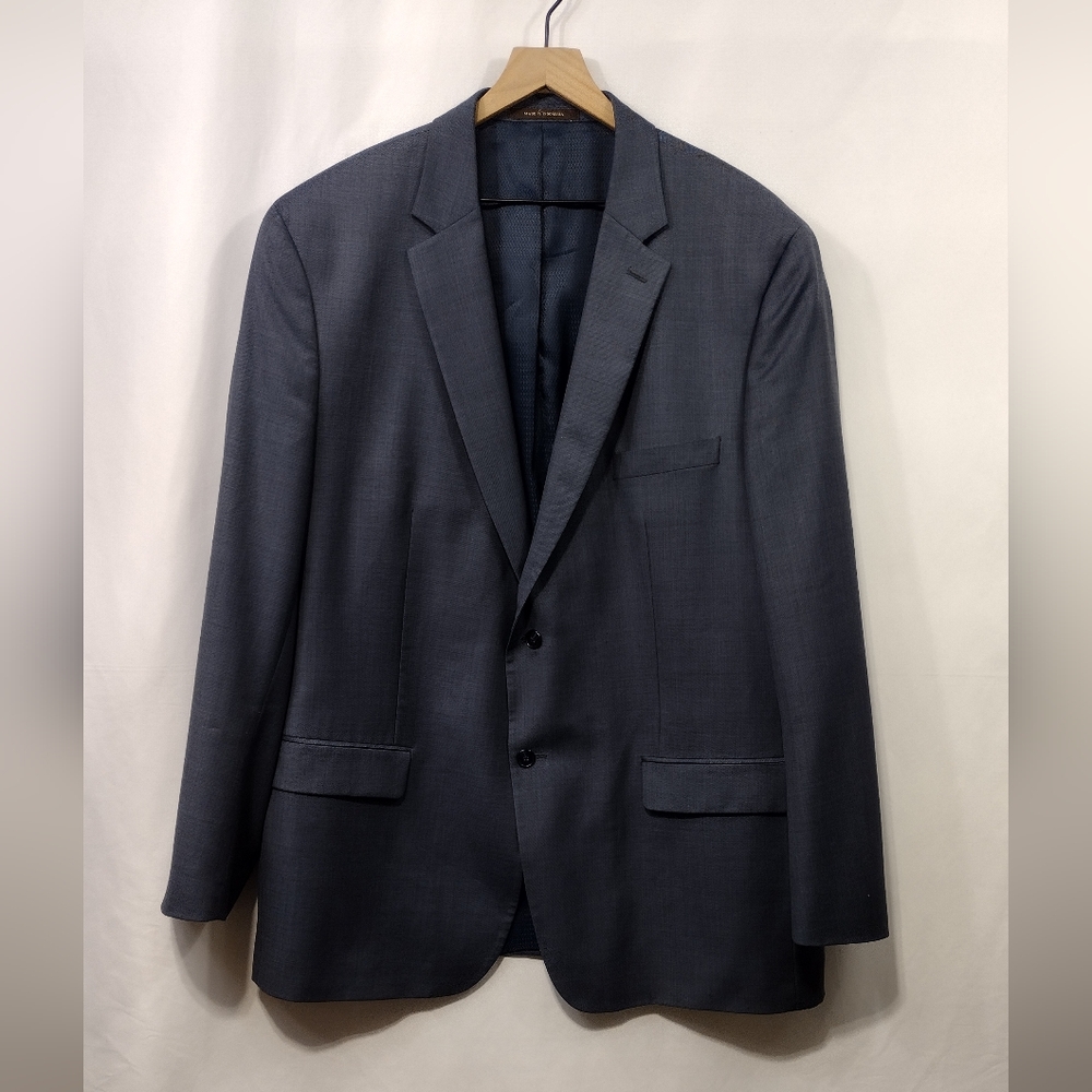 Tasso Ella 100% Wool Blazer Mens L48 Gray Office Career Business Casual Comfy